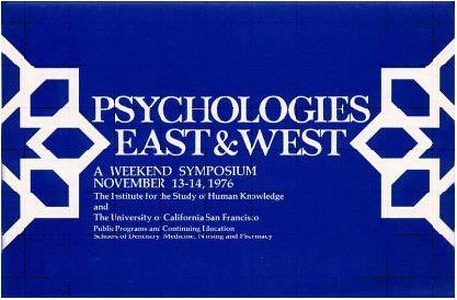 Psychologies East & West poster