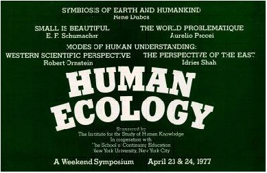 HUMAN ECOLOGY poster