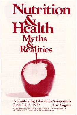 NUTRITION & HEALTH MYTHS & REALITIES poster