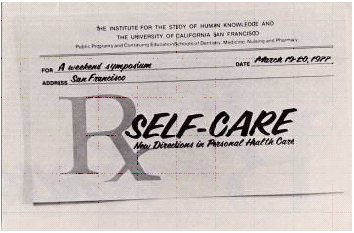 Rx SELF-CARE NEW DIRECTIONS IN PERSONAL HEALTH CARE poster